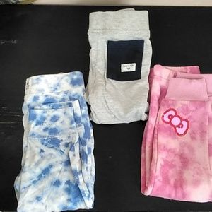 Lot of 3 Assorted Play Sweatpants - Baby Gap, Hello Kitty, Tahari